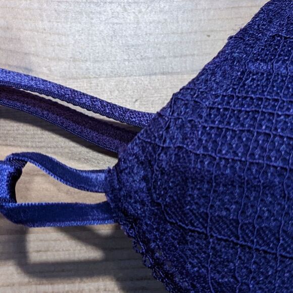 Victoria's secret push up sexy tee lace bra purple 34DD c005 - Picture 7 of 8